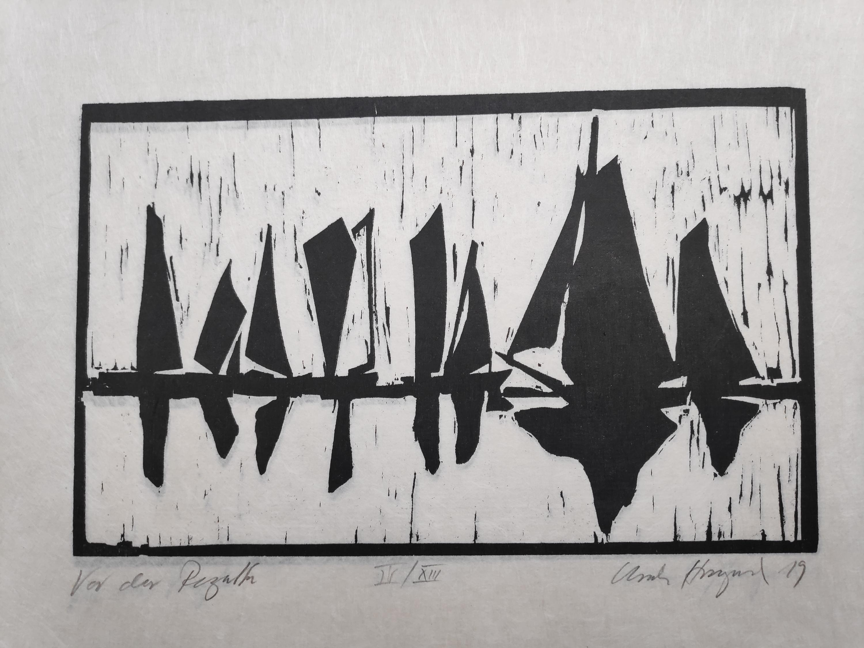 Vor der Regatta (IV/XIII) - Ursula Strozynski 