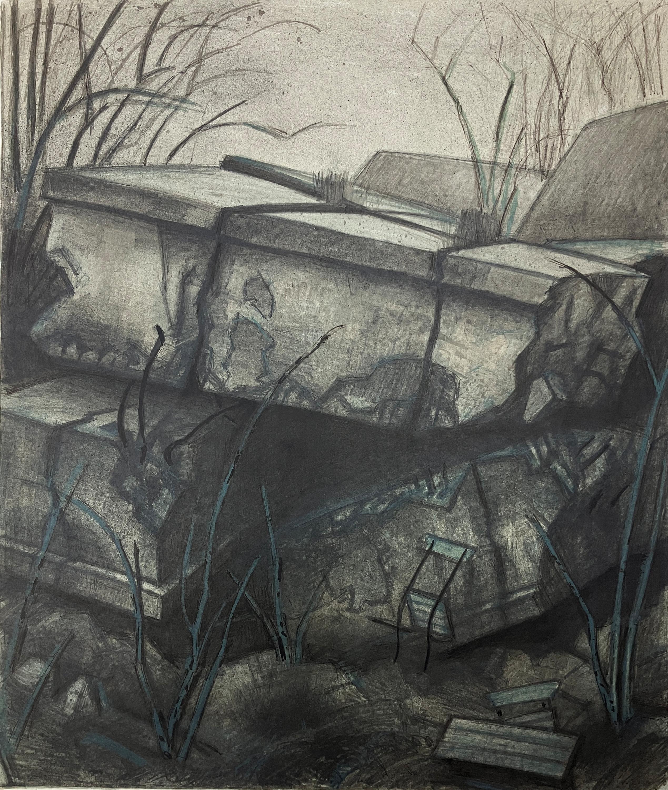 Gesprengter Bunker - Manfred Butzmann 