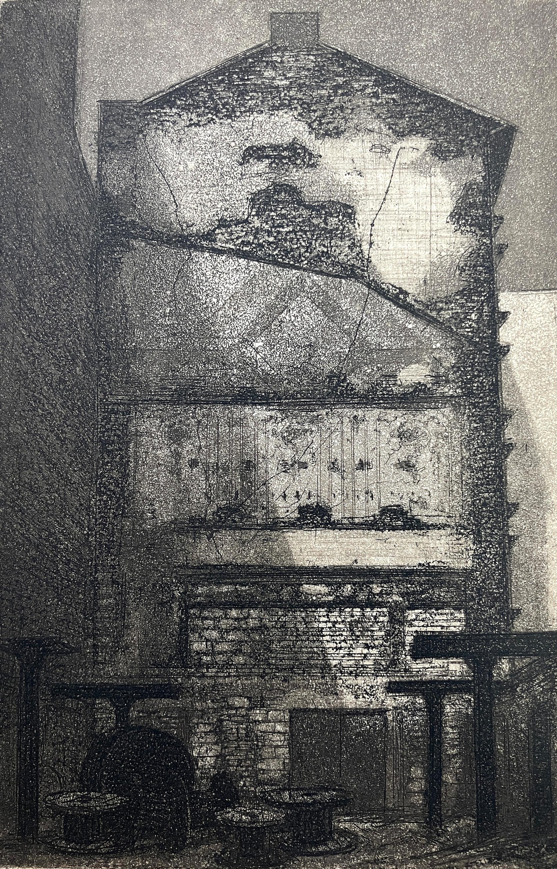 Giebelwand mit Schatten - Manfred Butzmann 