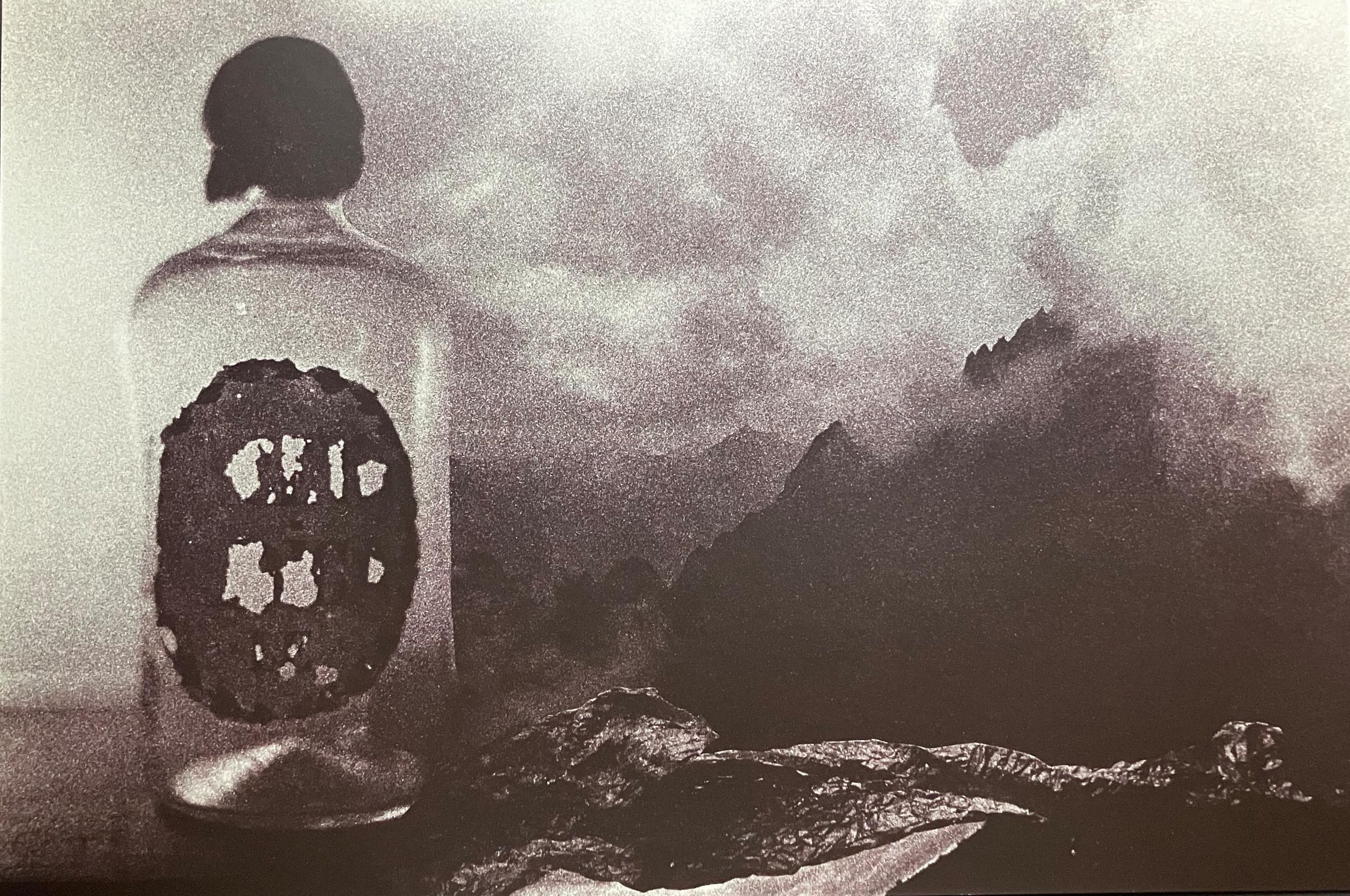 Gebirgslandschaft mit Arzneiflasche - Ulrich Lindner 